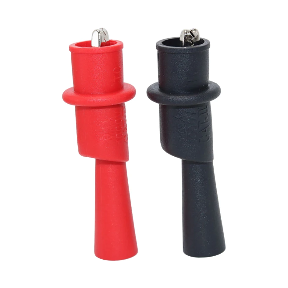 Red Black Multimeter Alligator Clips 1000V 10A Universal Meter Cables Pointed Circuit Metal Clip Wholesale