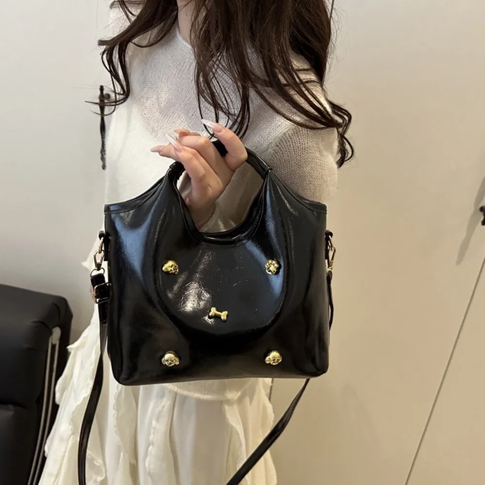 

Модная повседневная сумка на плечо в корейском стиле, кожаная сумка через плечо с пряжкой, водонепроницаемая женская сумка для отдыха с заклепками для девочек