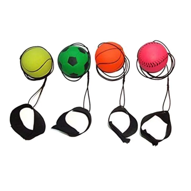 1pc Returned Balls Wrist Elastic Ball Wrist Return Ball Hand Throw Back Ball Exercise Coordination Gift Diameter 6cm