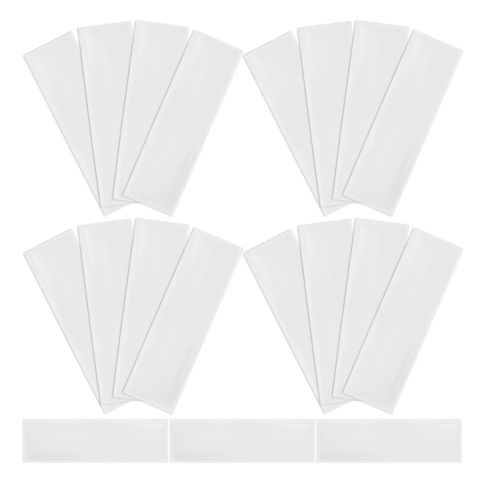 

20 Pcs Index Card Plastic Holder File Tab Holders Adhesive Pvc Folder Filing Tabs