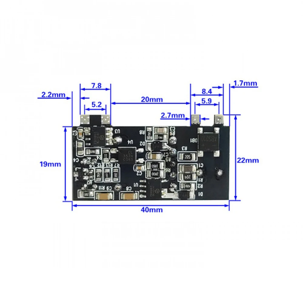

5V 4A Switching Power Supply Board With Overcurrent/Short-circuit Protection AC-DC 20W AC100V-260V/DC120V-360V