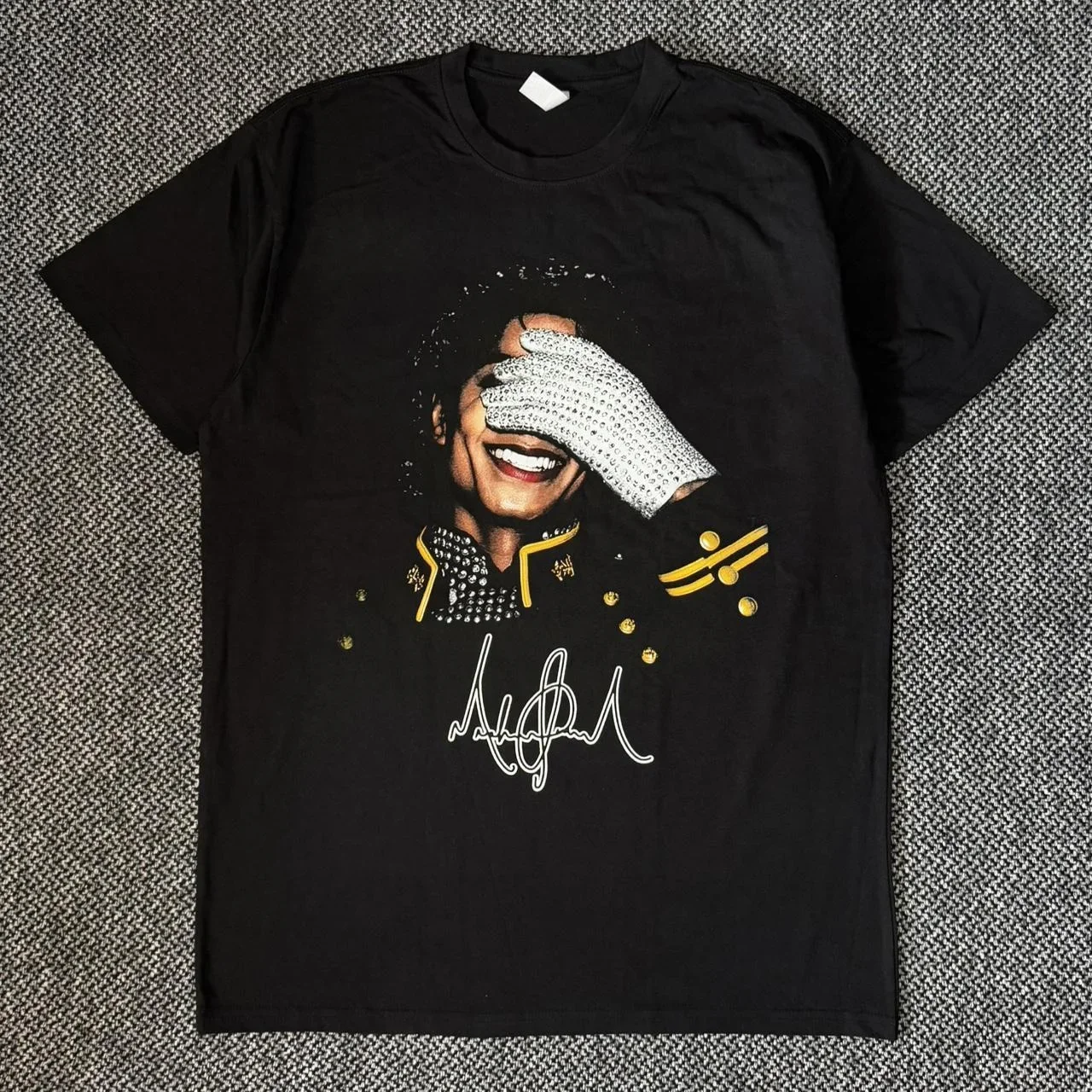 Summer Men's MJ Michael Jackson Printed Cotton Neutral O-Neck Short Sleeve Men's and Women's Fashion Hip Hop T-shirt Fan Gift