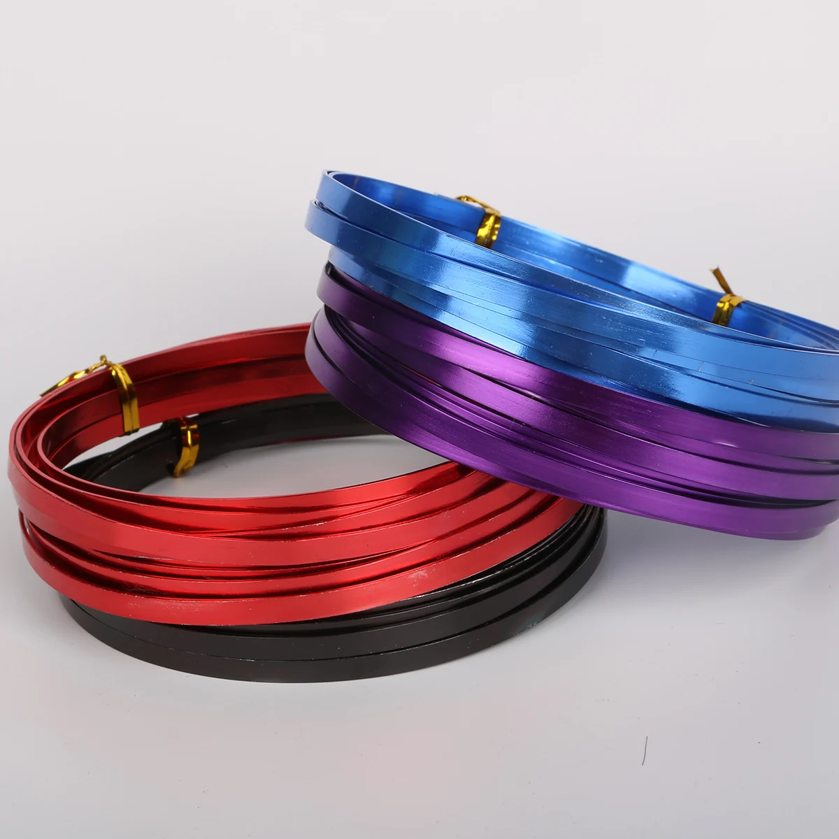 5x1mm Flat Aluminum Wire Fashion Design Soft Metal Floristry Wire in Different Colors for DIY Craft Making And Findings