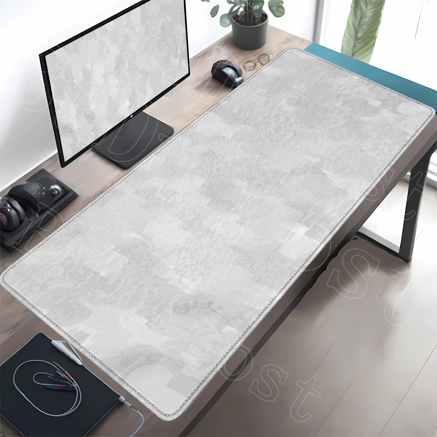 Botanical Green Floral Plant wireless mouse Pad Large Desk Easy To CleanGamers and Office Work Gamers and Office Work No Sliding