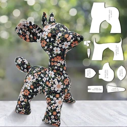 NUBECOM 9pcs Deer Making Stencil DIY Doll Quilting Acrylic Templates Handmade Decorations Deer Handcraft Sewing Tools Stencils