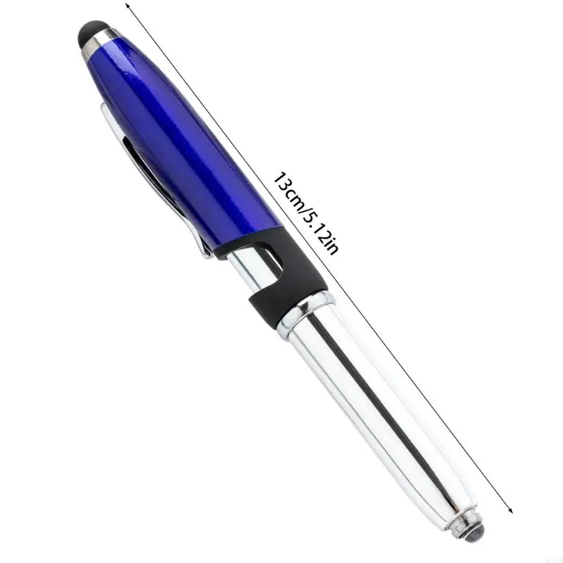 K1AA 6PCS Pen 1.0 มม. LED Ballpoint Pen Pen เขียน Pen Pen Black Pen