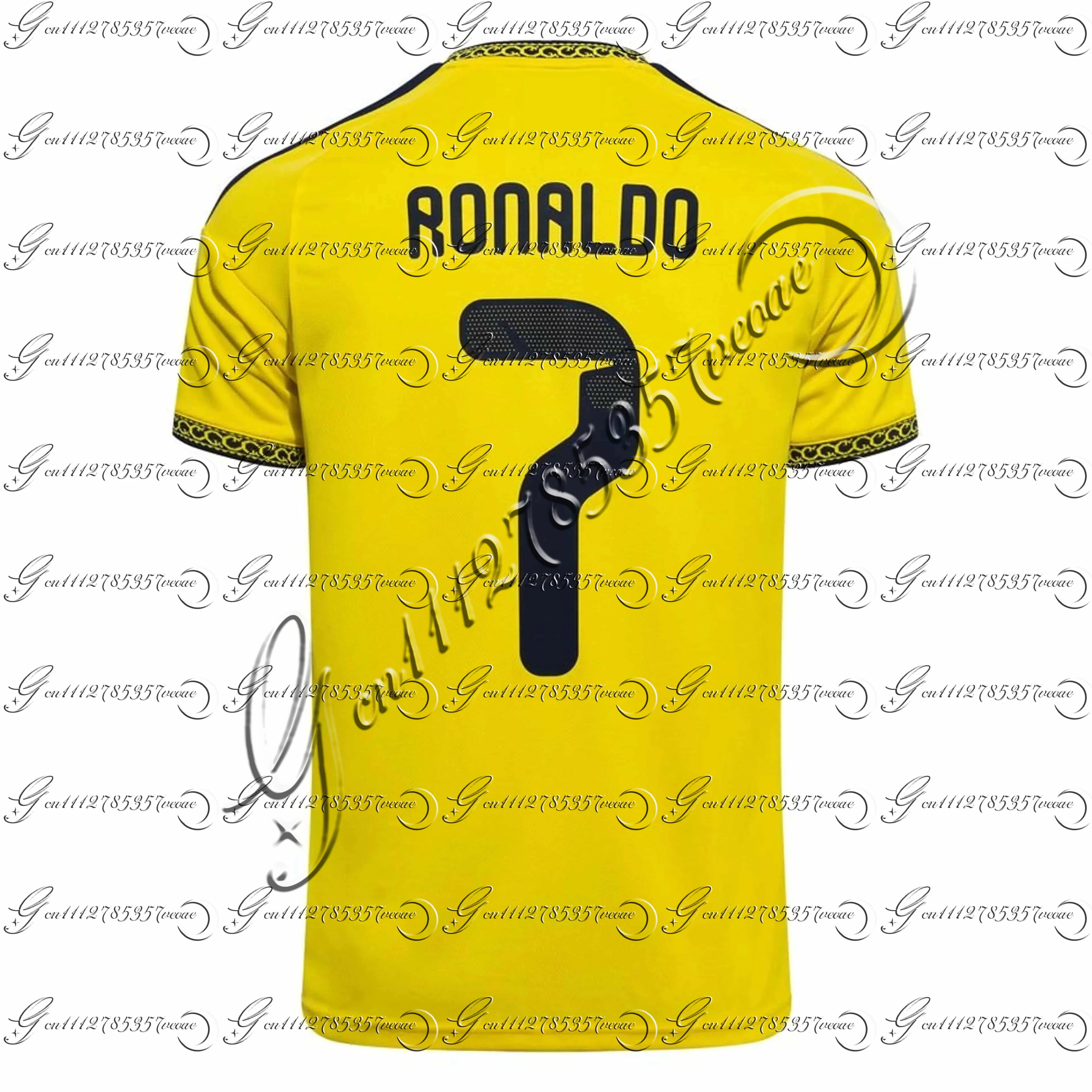 Al Nassr Ronaldo Football T-Shirt Men's #7 Short Sleeve Fans Version Sports Top Family Matching 26-27 Soccer Jersey