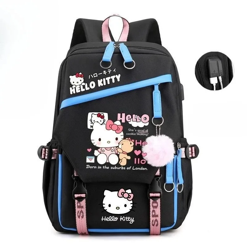 Школьный рюкзак Hello Kitty с мультяшным узором, студенческая корейская версия, универсальный индивидуальный креативный модный рюкзак, подарок, оптовая продажа