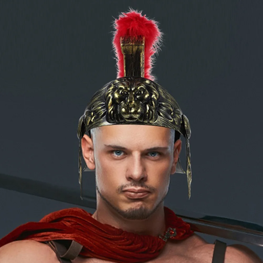 

2pcs Roman Hat Lion Embossment Lightweight Plastic For Cosplay Party Theater Performance Medieval Knight