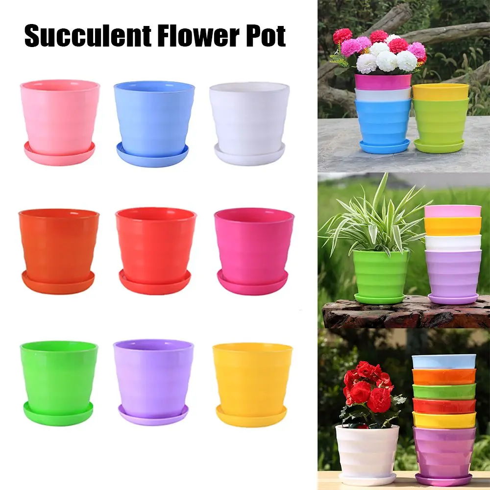 

Plastic Plant Tool With Trays Succulent Plant Flowerpot Mini Basin Green Plant Flower Pot