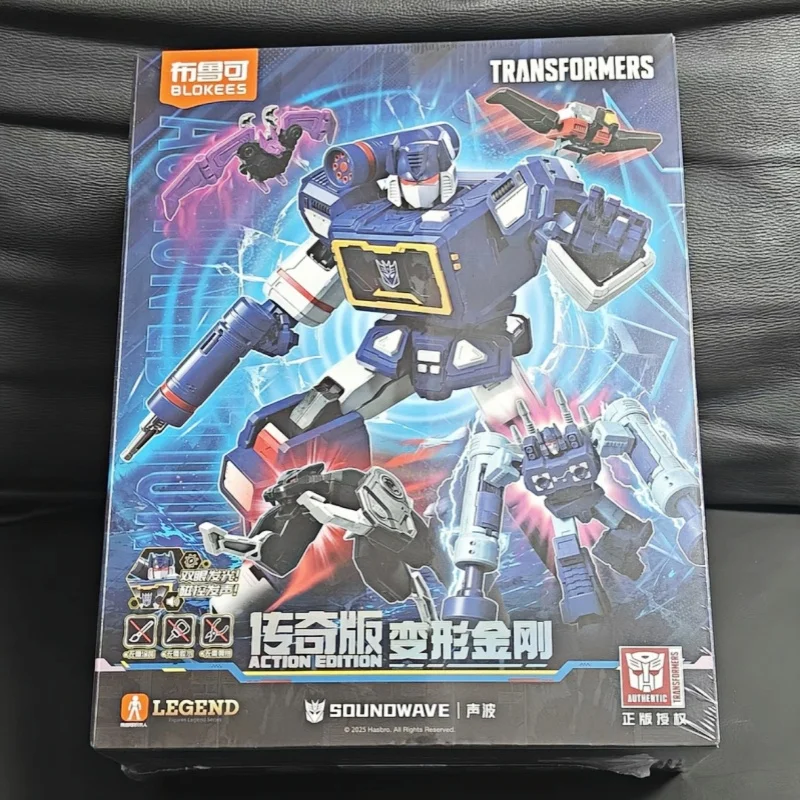

Genuine Blokees Transformers Sounowave Legendary Edition Soundwave Collectible Assembly Model Kit Birthday Gift Action Figure