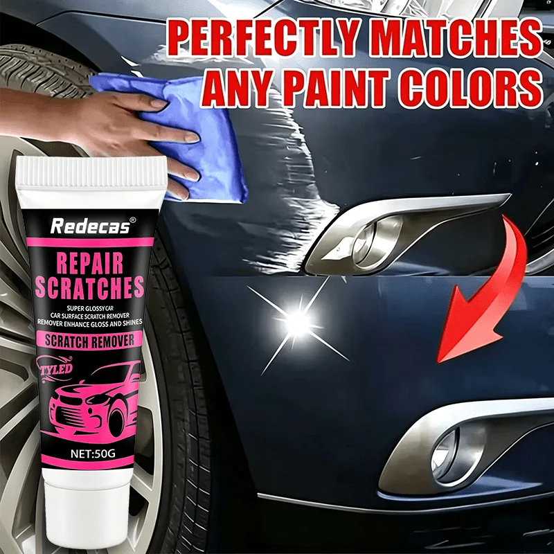 Car Scratch Repair Wax: fixes scratches, boosts gloss, for all car body surfaces, great for daily car care