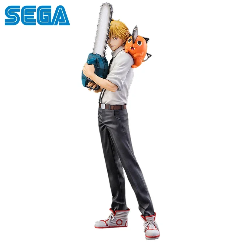 

Genuine SEGA S-FIRE Denji Pochita Chainsaw Man Original Anime Action Figure PVC 28CM Collectible Model Statuette Ornament Gift