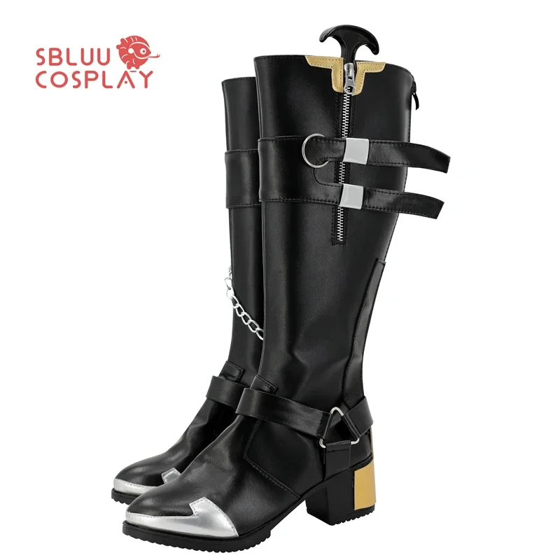 SBluuCosplay OW Ashe Scarpe Cosplay Stivali su misura Festa di Halloween