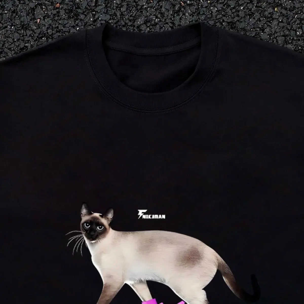 تي شيرت À Manches Courtes Et Col Rond En Coton Imprimé Americain Été وضع الاتجاه Ample Et Polyvalente