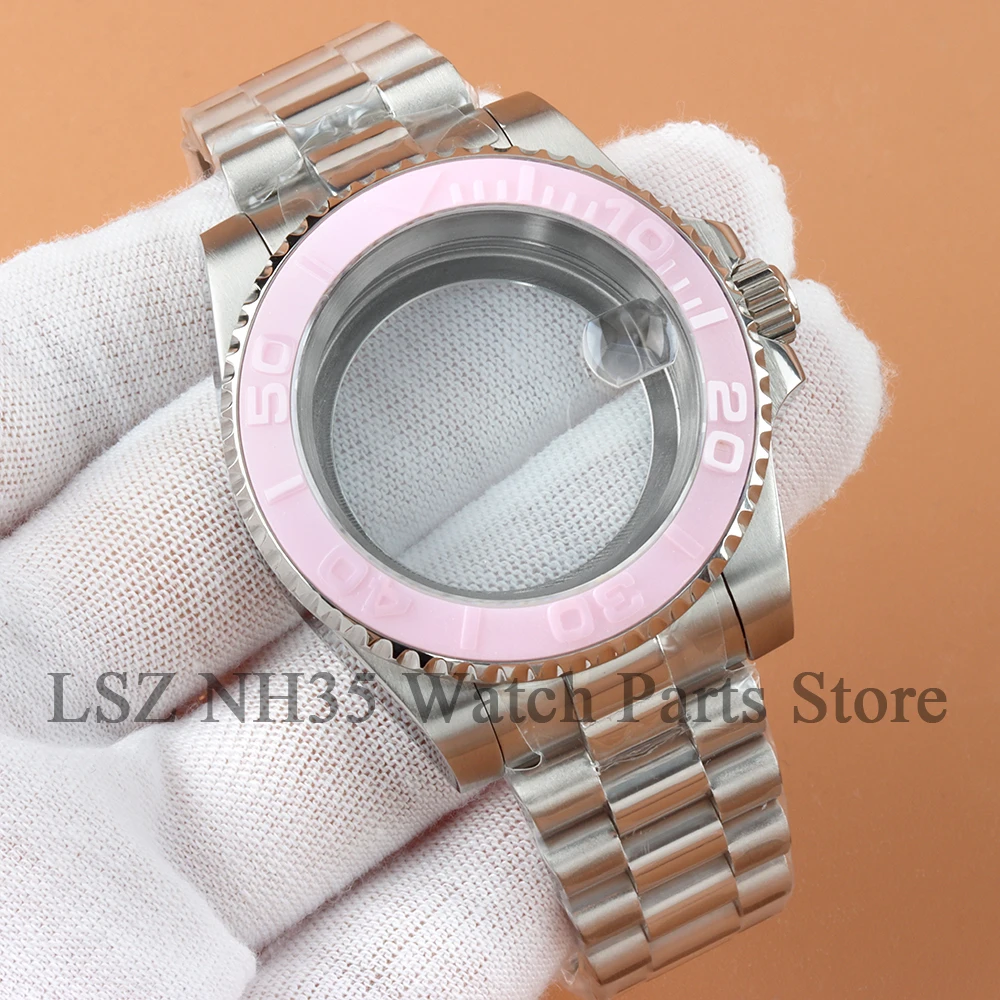 40mm Watch Case Fit Yacht-master Replacement Accessories Seiko NH34 NH35 NH36 NH38 Mechanical Movement 28.5mm Dial Presidential