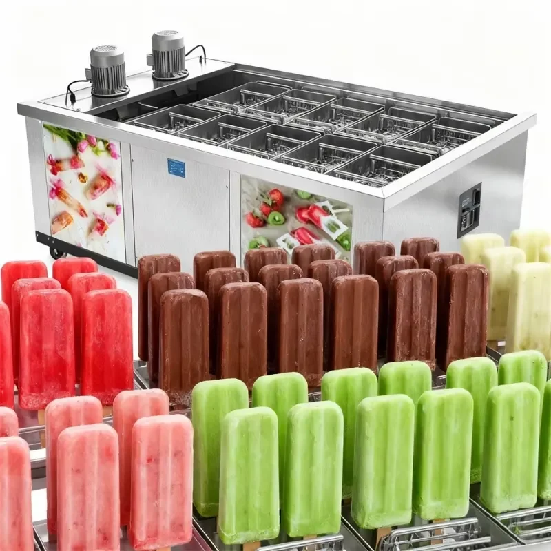 Commercial Large Capacity Ice Cream Popsicle Making Machine for Refrigeration Equipment