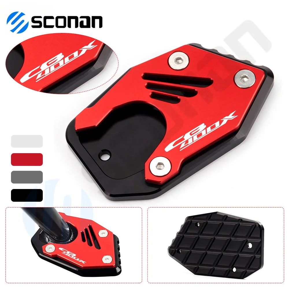 

For Honda CB400X CB 400X 2019 2020 Motorcycle Accessories CNC Kickstand Foot Side Stand Extension Pad Support Plate Enlarge