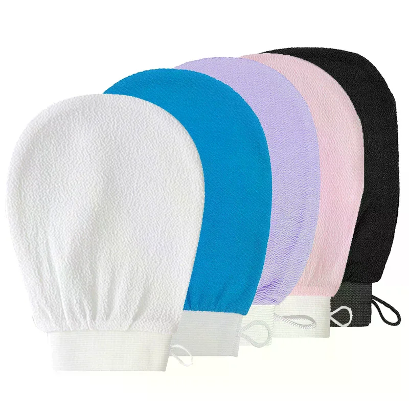 Exfoliating Gloves Massage Cleansing Scrub Back Scrub Dead Skin Facial Gloves Durable Multi Color Body Deep Towels for Shower