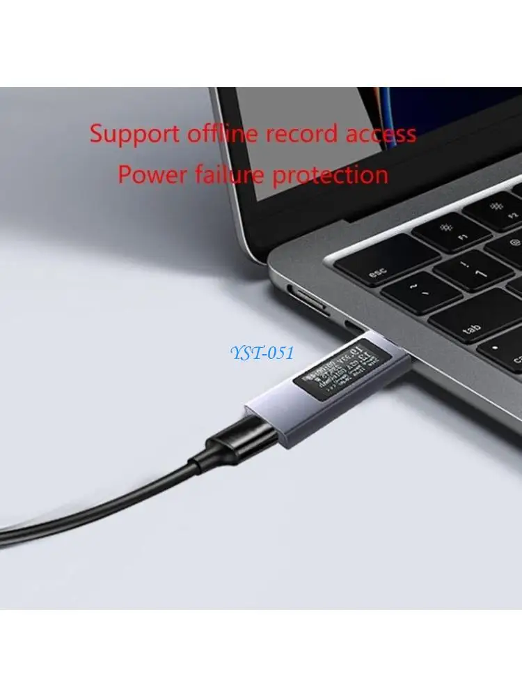 

E15A USB C Tester Voltmeter Ammeter USB C Charging Detector LED Display Portable