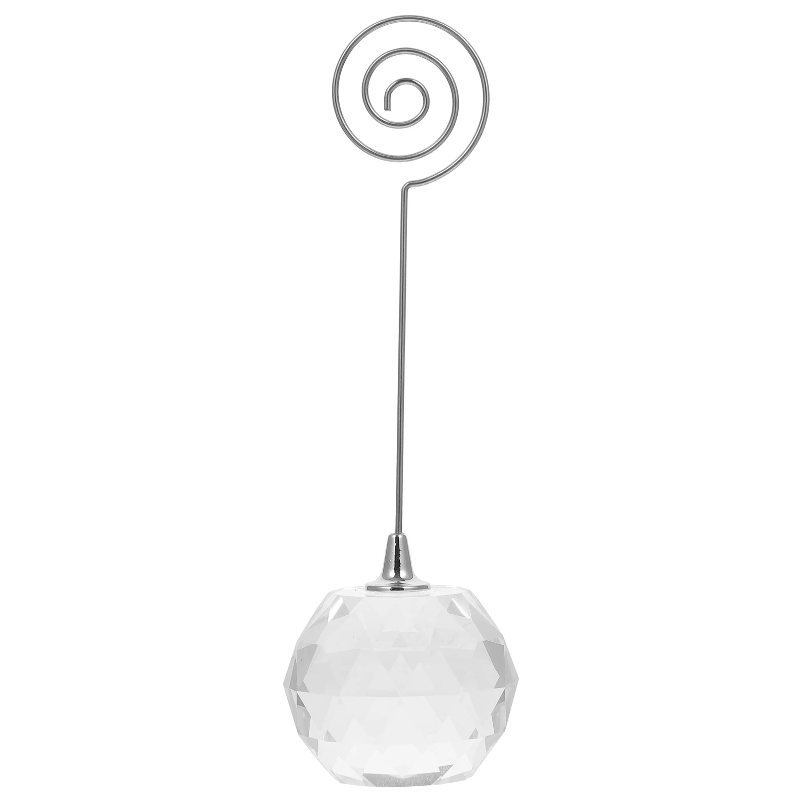 حامل بطاقة عمل كريستال ممتاز، حامل اسم الزفاف الإبداعي لعرض قائمة الصور المستقرة، ديكور طاولة أنيق لحفلات الزفاف