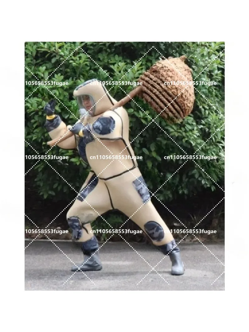 2025 new wasp suit breathable and anti bee suit complete set, thickened 2cm5V3 fan enclosed face mask