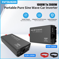DATOUBOSS Pure Sine Wave Inverter 2000W DC 12V 24V 36V 48V 60V 72V to AC 220V 240V Ship Car RV Modified Vehicle Inverter