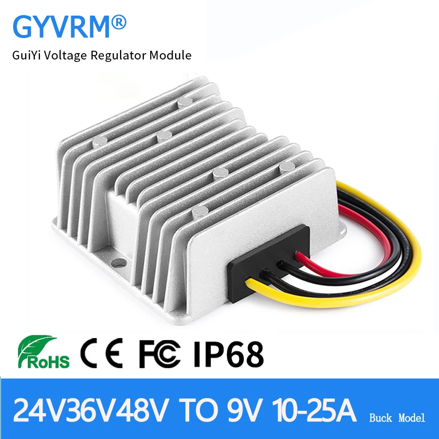 36V 48V to 9V 25A 20A 15A 10A Step Down Model 20-60V to 9V 225W Buck Converter 24V 30V 40V 50V to 9V Power Conventer