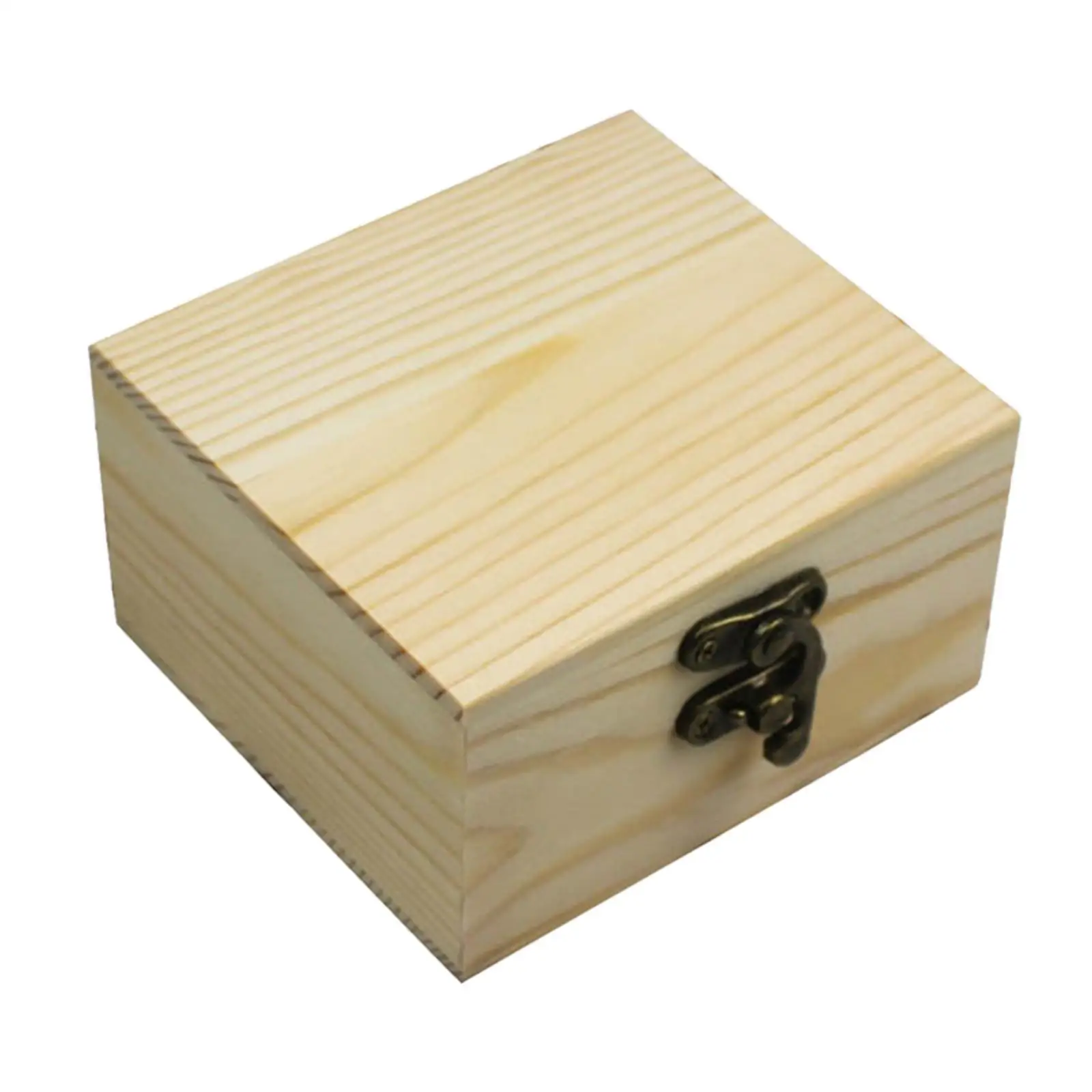 Small Wooden Jewelry Case for Women Gift Box Portable Organizer for Necklaces Earrings Rings Bracelets Storage Holder