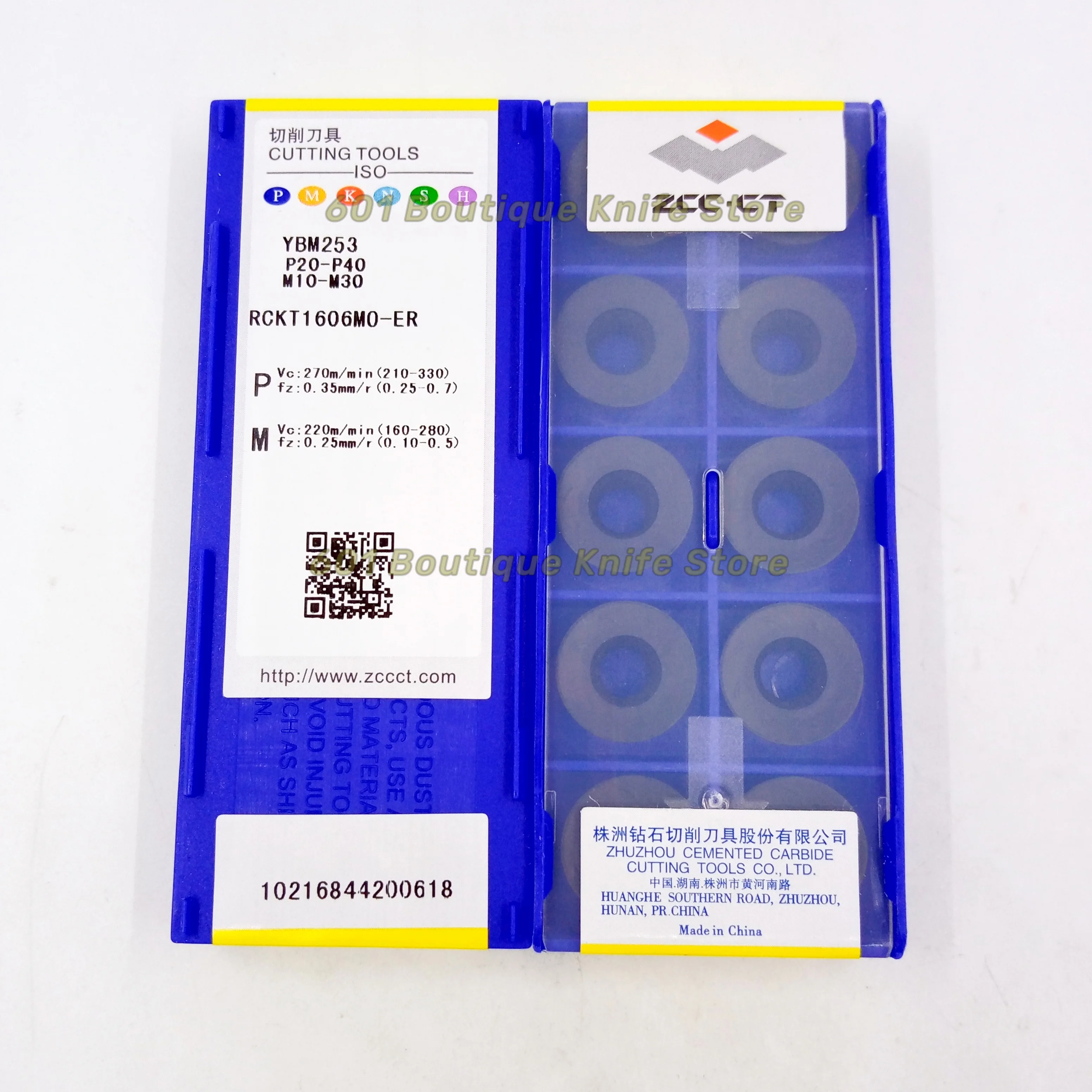 Imagem -02 - Zcc-ct Carbide Insert Rckt1606mo-er Ybm253 Ybm351 Rckt1606mo 100 Original 10 Pcs por Lote