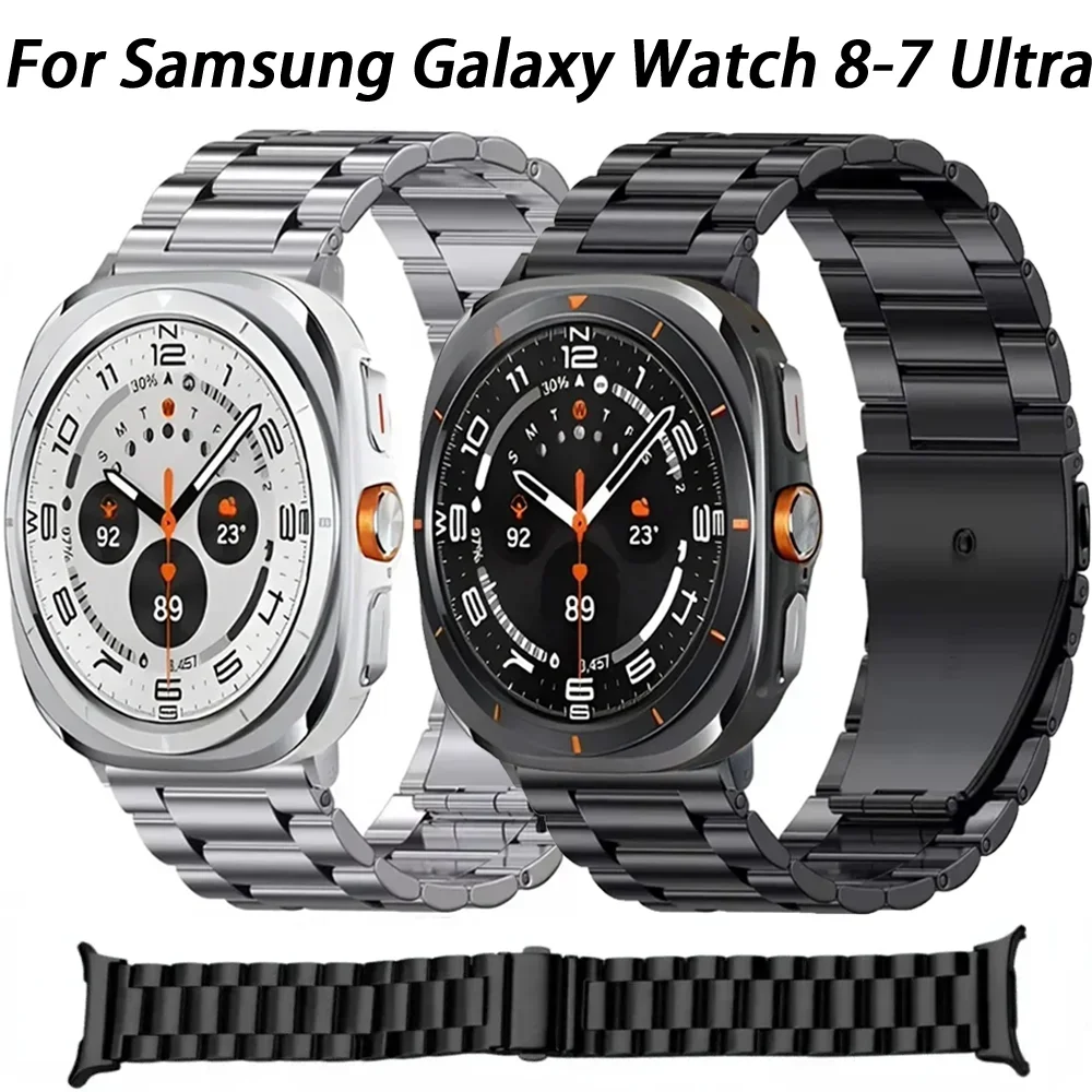 Edelstahlarmband für Samsung Galaxy Watch Ultra 2025 47 mm Metallarmband Armband Gürtel Samsung Watch Ultra 47 mm Armband
