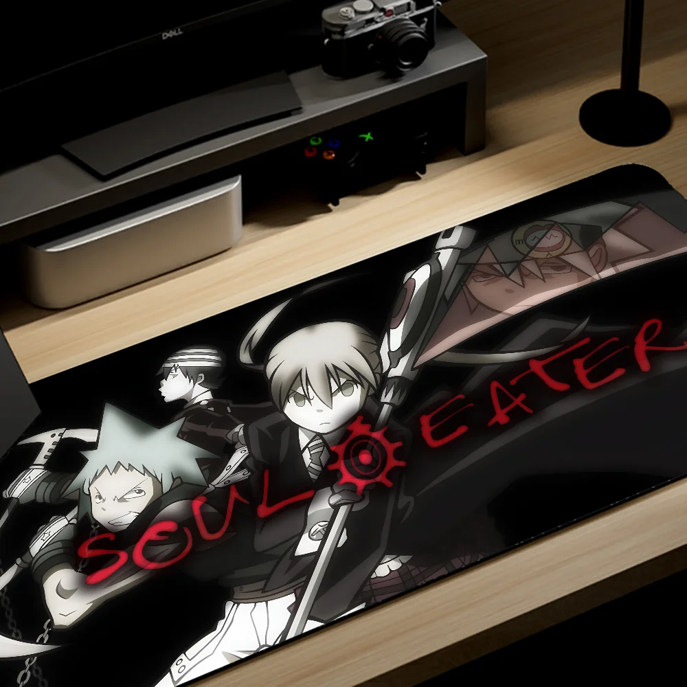 Imagem -03 - S-soul Eater Mousepad Grande Computador Acessórios de Jogos Mousepads Tapetes de Mesa Antiderrapante Portátil Macio Mouse Pad