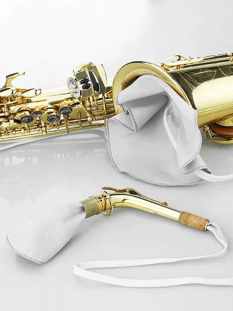 Alto- und Tenor-Saxophon Reinigungstuch-Set für die Innenkammerpflege und Saugfähiges Tuch-Set – Detail 6