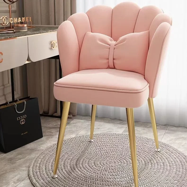 Nordic Dining Chair Restaurant Chair Backrest Bedroom Girl Internet Celebrity Makeup Chair Dressing Table Simple Ins Style