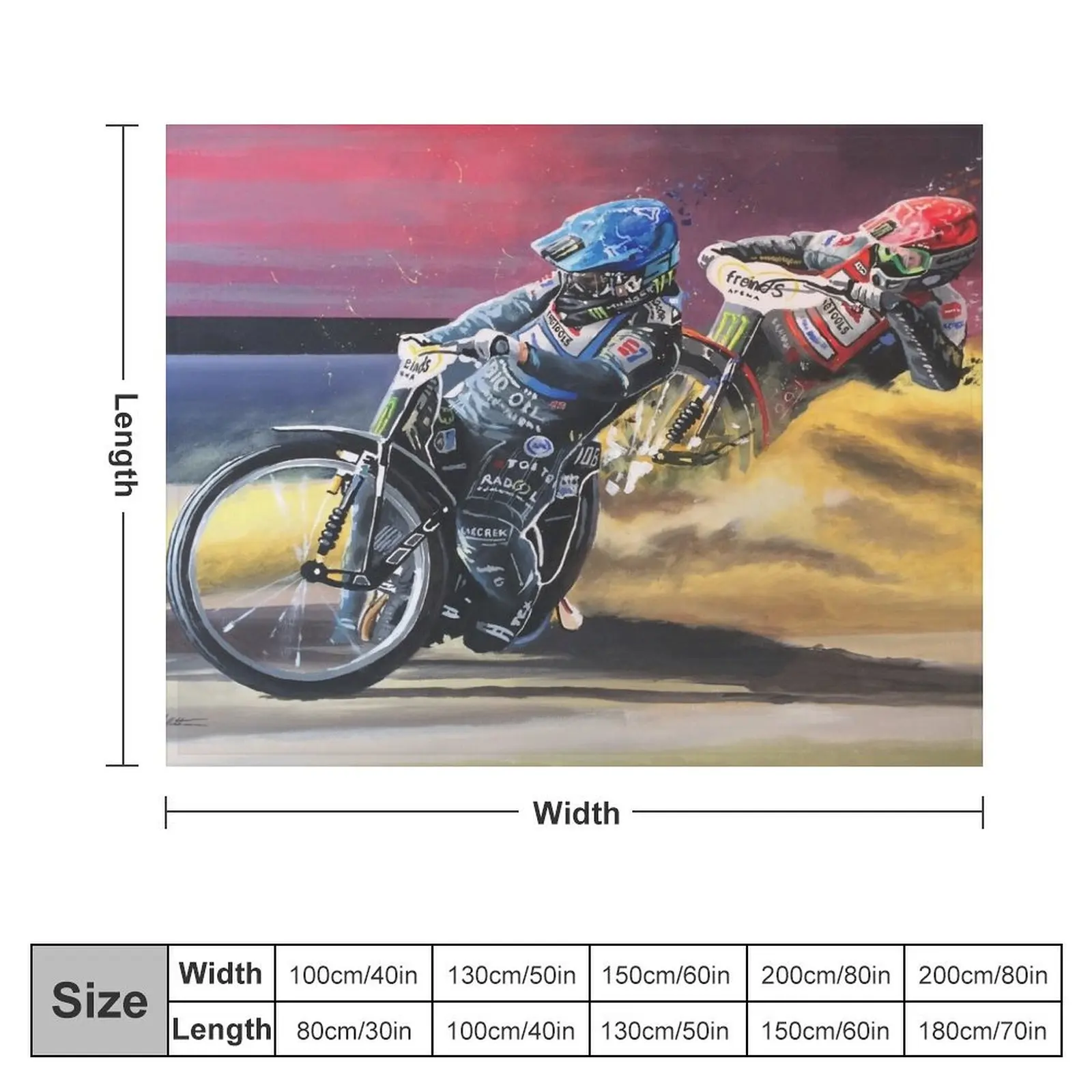 Speedway Tai Woffinden Throw Blanket Decorative Sofas bed plaid Summer for winter Blankets