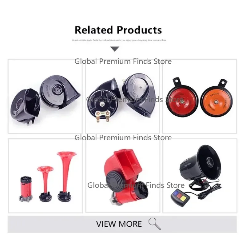 hot sale 2025 150dB Truck Train Square Hadley Trumpet Chrome Air Horn Kit for Truck——（A pair）