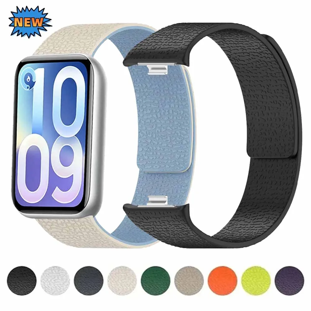 Zweifarbiges Magnetisches Silikonarmband für Xiaomi Mi Band 10 Pro/9 Pro/8 Pro Komfortables Armband für Redmi Watch 6 5 4 Sport Correa