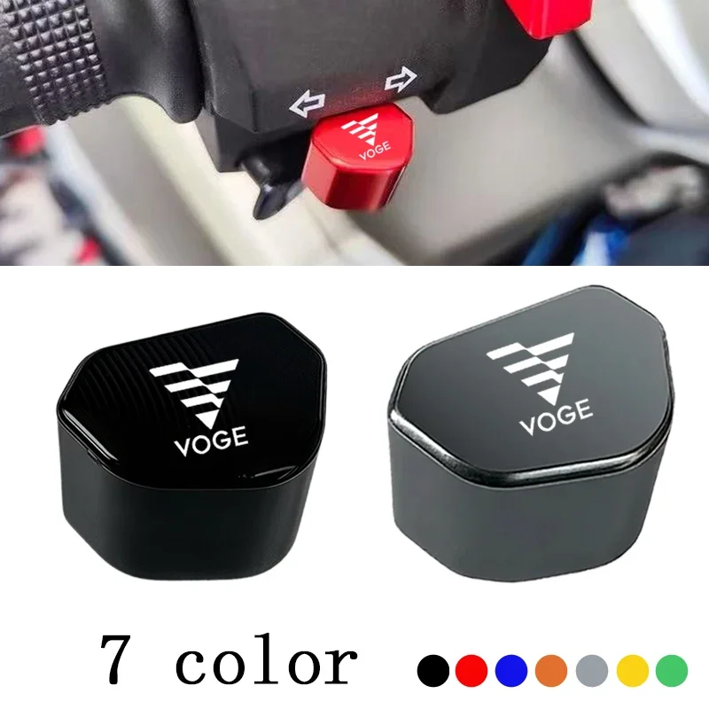 Botón de aluminio CNC para motocicleta, tapa de llave de interruptor de señal de giro para Loncin Voge 200AC 300AC 300R 500DS 500R 650DS ER10, accesorios