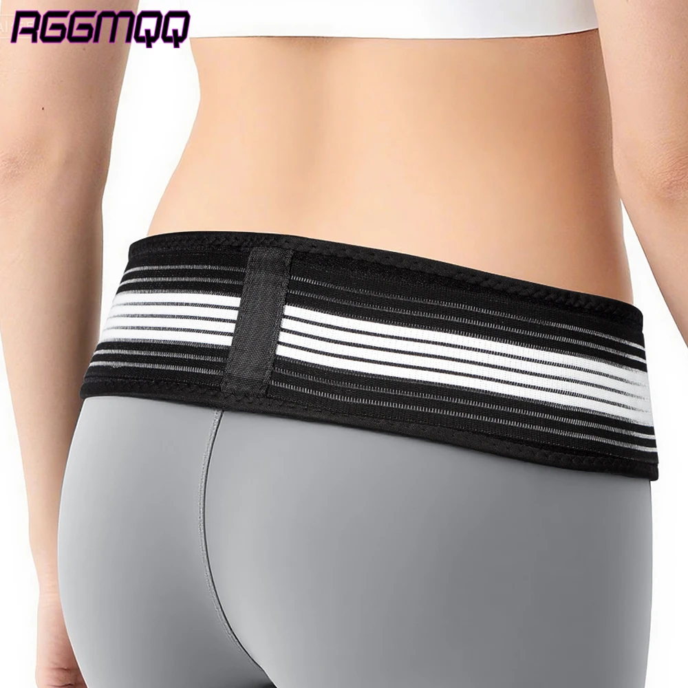 Adjustable Lower Back Brace for Pain Relief, Lumbar Support Belt for Sciatica, Herniated Disc, Men & Women, Breathable SI Stabil