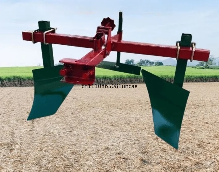 Rear Ridging Plow Furrow Opener Soil Banking Tool Rotary Tiller Walking Tractor Back Mounted Farm Cultivator Accessories