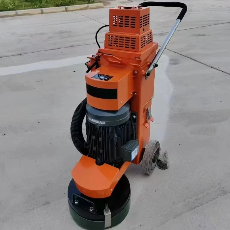 Compact 3.7kw 380V/220V Self-leveling Epoxy Concrete Grinder with 1.5kw Vacuum Cleaner Manual Stage Core Motor Assembly