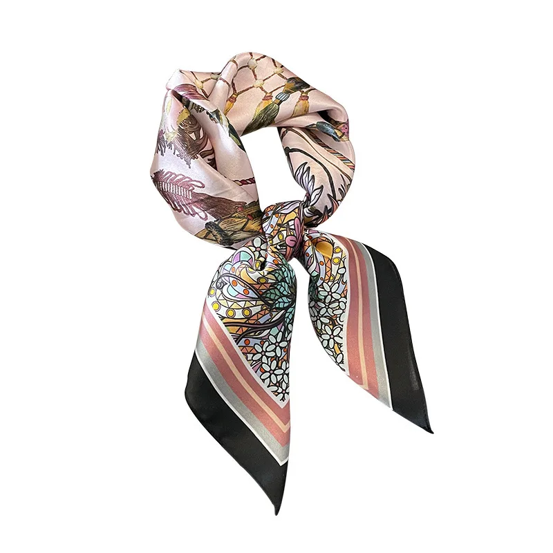 100% Natural Silk Square Scarf Women Foulard High Quality Bandana Scarves Female Neckerchief Neck Wrist Headkerchief Shawl Wrap