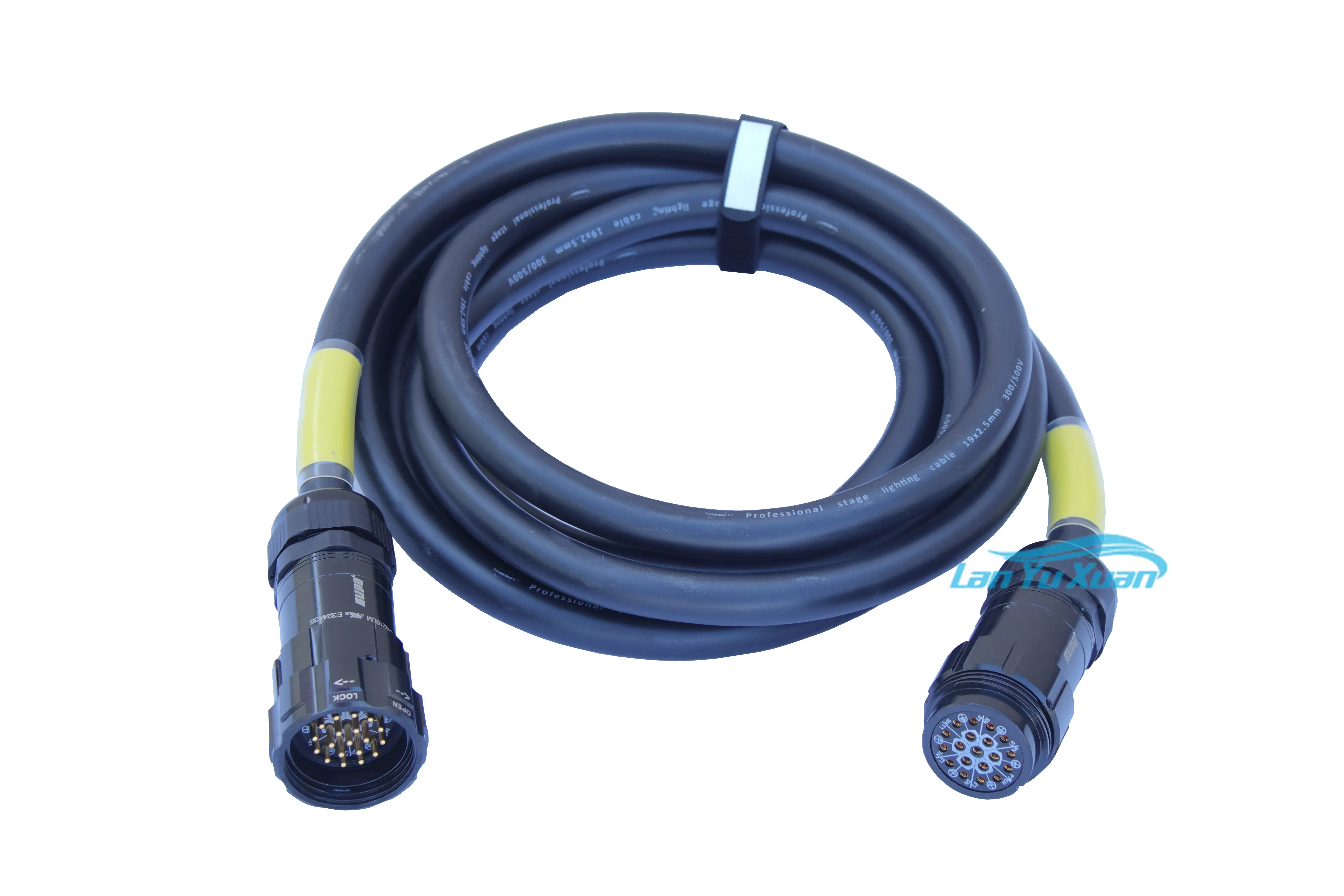 

2026 Hot Selling Socapex 19/13 Pin 2.5mm Extension Power Cable with Male to Female Connectors for Stage DJ Disco Event Equipment