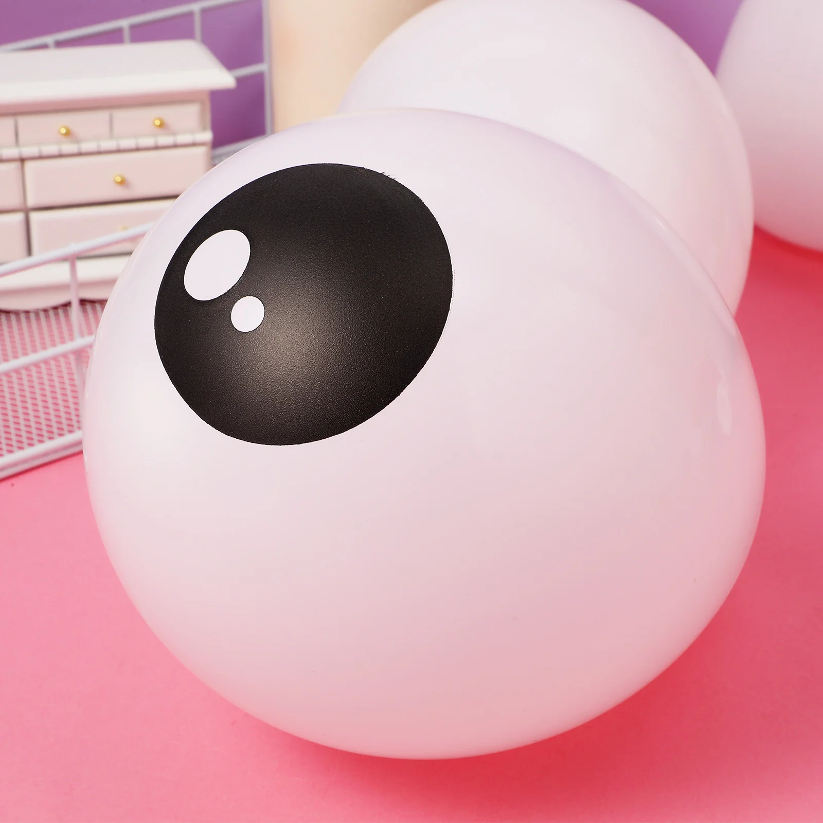 

100Pcs Scary Eyeball Balloons Halloween Latex Party Decor Supplies for Home Bar Club Balloon Table Centerpiece Setup
