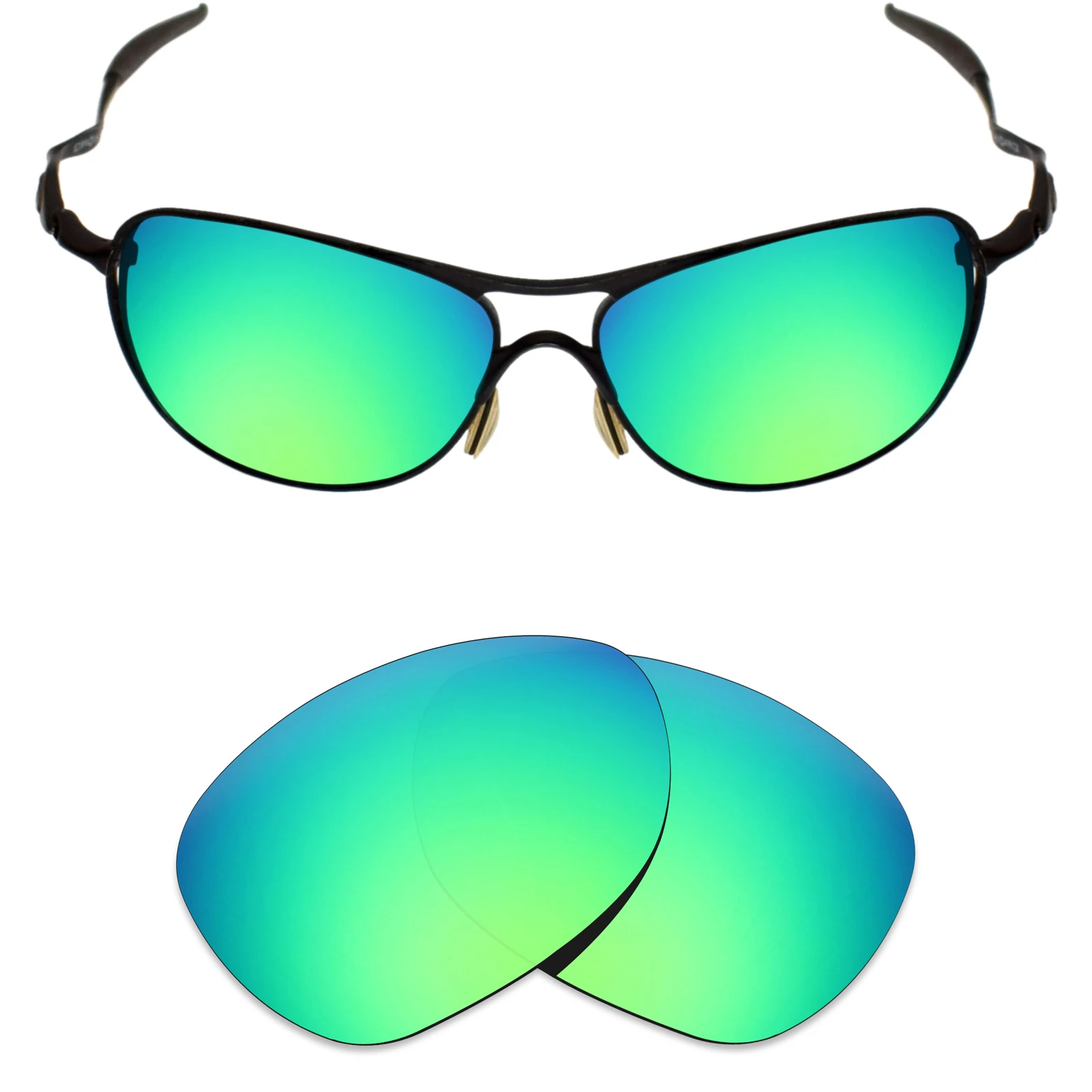 ezoptix123 Polarized / Non-Polarized Lenses Replacement for Oakley Crosshair New 2012 OO4060 - 61mm Sunglass
