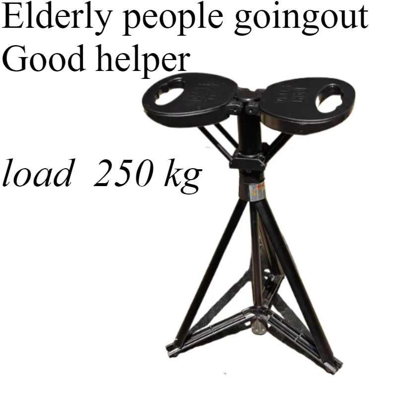 

Multifunctional folding outdoor hiking poles dual-purpose with stool elderly crutches non-slip hand chairs mountain hiking poles
