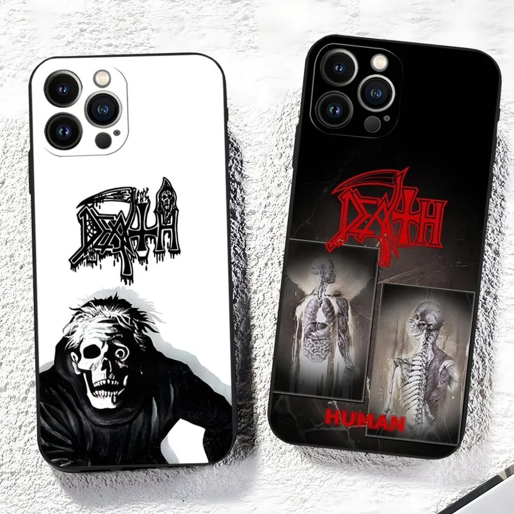 Old Deaths Mental Rock Band Phone Case for Iphone 15 14 13 12 11 Pro Max Xr X Xs Mini 8 Plus SE 2022 Black Soft Silicone Cover