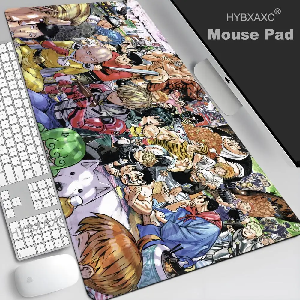 

ONE PUNCH-MAN коврик для мыши ковер клавиатура Kawaii игровой коврик для мыши 90x40 настройка геймерские аксессуары компьютер Tapis Souris большой настольный коврик