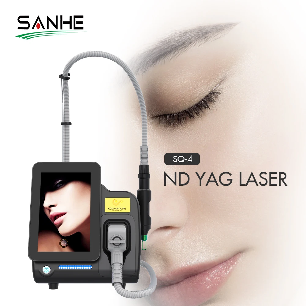 Sanhe Beauty 2026 New Portable Nd Yag Laser 1200W Tattoo Removal Machine Pico Q Switch Nd Laser Machine