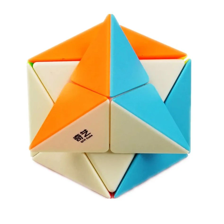 Qiyi X Cube 2x2x2 X-Shaped Magic Cube Qiyi X speed Cube 2x2 Strange-Shape Puzzle Cube Toys